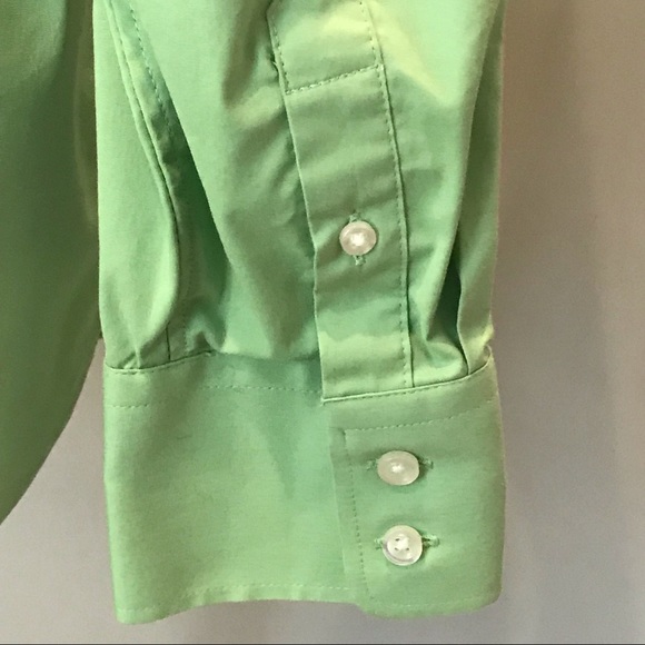 Land’s End Cotton Blend Shirt No-Gap Button Front - Picture 3 of 6